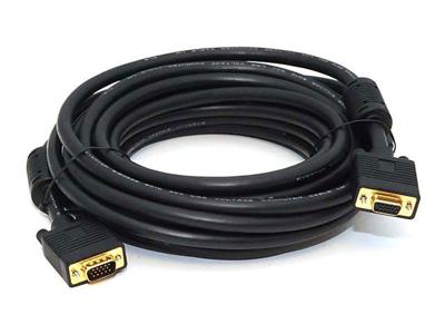 Monoprice 103594 25-voet Super VGA Mannelijke naar Vrouwelijke CL2 Rated Video Kabel met Ferrieten