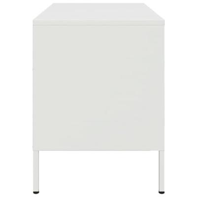 Tv-meubel 68x39x50,5 cm staal wit