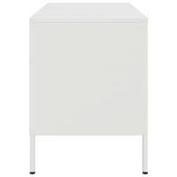 Tv-meubel 68x39x50,5 cm staal wit - thumbnail