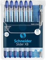 Schneider Schreibgeräte Kugelschreiber Slider Basic XB Rave 6er Etui + Slider Rave XB blau 151277 Balpen 1 stuk(s) - thumbnail