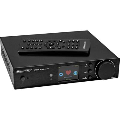 Omnitronic DRS-95 Internetradio DAB+, FM, Internet Incl. afstandsbediening Zwart Omnitronic DRS-95 Internetradio DAB+, FM, Internet Incl. afstandsbediening Zwart