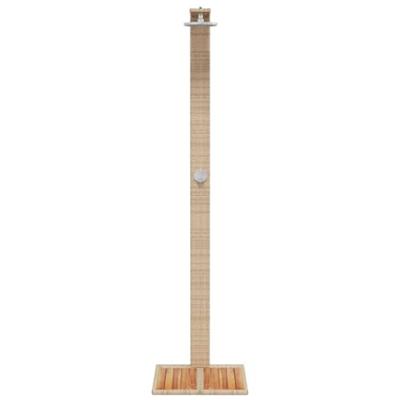 VidaXL Buitendouche 50x55x224 cm poly rattan en acaciahout beige - thumbnail