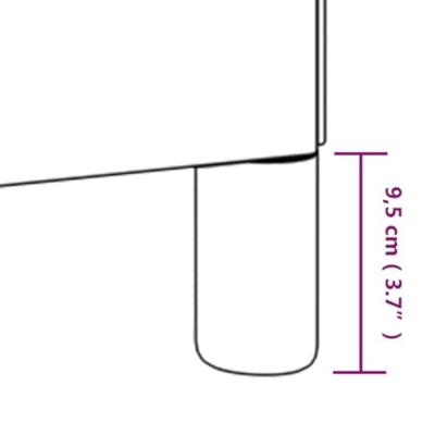 Bedframe kunstleer crmekleurig 180x200 cm - thumbnail