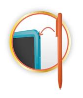 Tekentablet XL - BUKI zwart - thumbnail