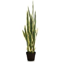 Emerald kunstplant in kunststof pot sanseveria 97 cm - thumbnail
