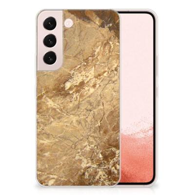 Samsung Galaxy S22 | TPU | Siliconen hoesje | Marmer Creme