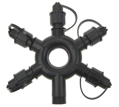 Koppelverlichting voor kerstverlichting Connect de luxe 31Volt 5-weg connector-ring Anna's Collection - Annas collection