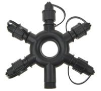 Koppelverlichting voor kerstverlichting Connect de luxe 31Volt 5-weg connector-ring Anna's Collection - Annas collection - thumbnail