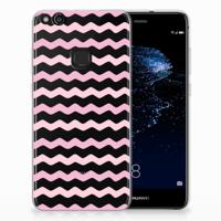 Huawei P10 Lite TPU bumper Waves Roze - thumbnail