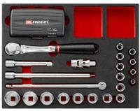 Facom matrix module | ratels en doppen 1/4 - 1/2 | f50031051 f50031051 - thumbnail