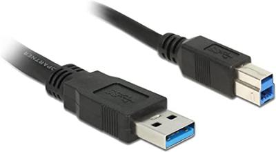 Delock 85066 Kabel USB 3.0 Type-A male > USB 3.0 Type-B male 1,0 m zwart