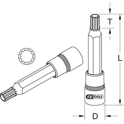 KS Tools 9111359 911.1359 Verwisselbare kop