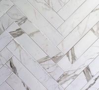 Tegelstroken Statuario mat 10x60 rett - thumbnail