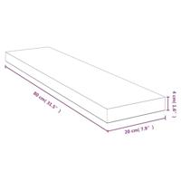 Wandschap 80x20x4 cm bamboe - thumbnail
