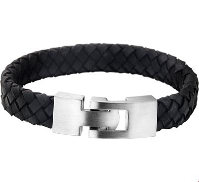 TFT Armband Staal Leer 11,5 mm 18,5 cm