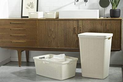 Curver jute wasmand 46 liter offwhite - thumbnail
