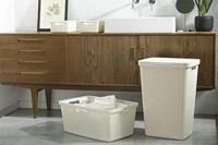 Curver jute wasmand met deksel - 58 liter - beige - thumbnail
