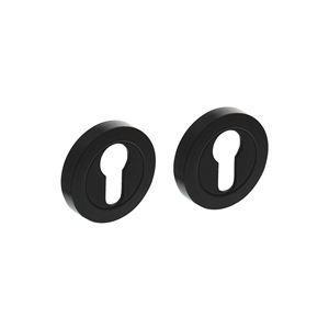 Intersteel cilinderrozetten verdekt 52x10mm - mat zwart Intersteel cilinderrozetten verdekt 52x10mm - mat zwart