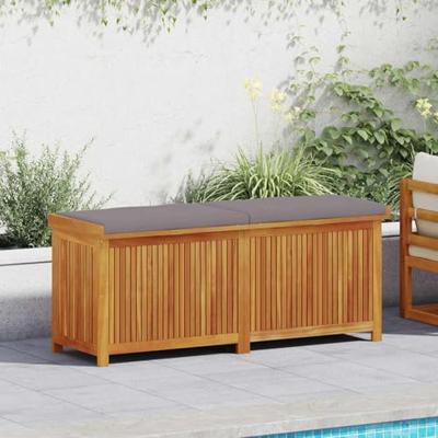Kussenbox voor buiten 150x50x60,5 cm massief acaciahout