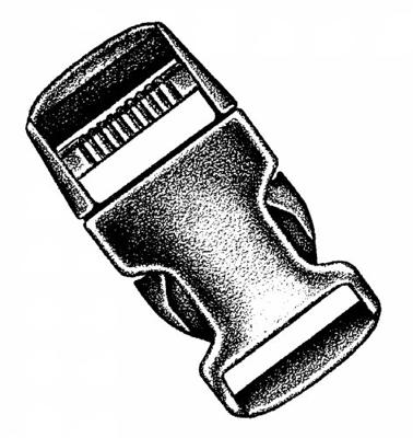 Relags Buckle Zwart 50 mm