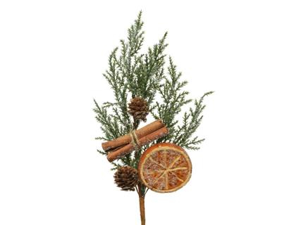 Spray pe l30b10h5 cm groen/wit kerst Everlands - Everlands