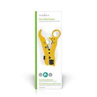 Nedis CSGG49520YE Coaxkabelstripper Rg59 - Rg6 - Rg7 - Rg11 - thumbnail