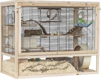 TRIXIE KNAAGDIERENVERBLIJF MUIZEN HOUT 100X50X80 CM