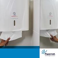 Papernet handdoekdisp c/v wit - thumbnail