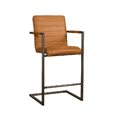 Tower Living Barkruk 'Rocca' kleur cognac, (zithoogte 69cm) Tower Living Barkruk 'Rocca' kleur cognac, (zithoogte 69cm)