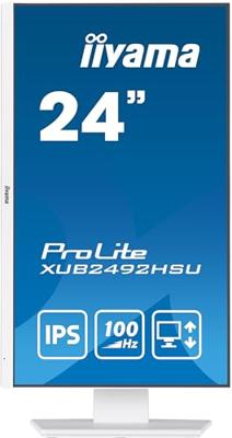 Iiyama ProLite XUB2492HSU-W6 LED-monitor Energielabel D (A - G) 60.5 cm (23.8 inch) 1920 x 1080 Pixel 16:9 0.4 ms HDMI, DisplayPort, Hoofdtelefoon (3.5 mm