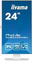 Iiyama ProLite XUB2492HSU-W6 LED-monitor Energielabel D (A - G) 60.5 cm (23.8 inch) 1920 x 1080 Pixel 16:9 0.4 ms HDMI, DisplayPort, Hoofdtelefoon (3.5 mm - thumbnail