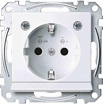 Merten MEG2304-0419 Wandcontactdoos System M Polar-wit 1 stuk(s)