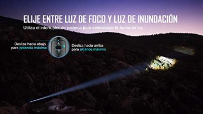 OLight Marauder 2 Handlamp werkt op een accu 14000 lm