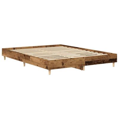 Bedframe zonder matras 140x200 cm spaanplaat bewerkt hout