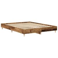 Bedframe zonder matras 140x200 cm spaanplaat bewerkt hout - thumbnail