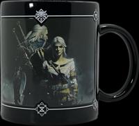 Mok Good Loot De hekser 3 Art Heat Reveal - Geralt en Ciri 480 ml Zwart - thumbnail