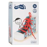 Small Foot houten rijgschoen met veter - thumbnail