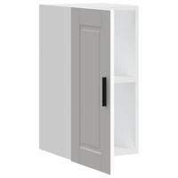 Keukenwandkast Porto bewerkt hout wit - thumbnail