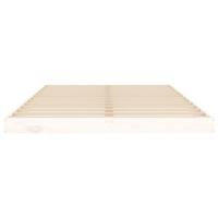Bedframe massief grenenhout wit 120x200 cm - thumbnail