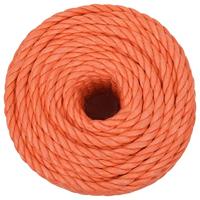 Werktouw 10 mm 50 m polypropeen oranje - thumbnail