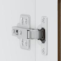 Keukenbovenkast met glazen deur Porto bruin eikenkleur - thumbnail