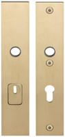 Formani Square LSQSM-50KT massieve veiligheidsschilden met kerntrekbeveiliging kruk/kruk SKG*** PC72 - PVD mat goud - thumbnail
