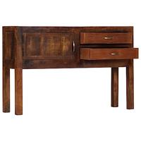 Dressoir 118x30x75 cm massief mangohout - thumbnail