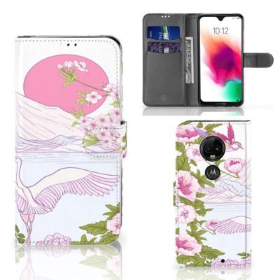 Motorola Moto G7 | G7 Plus | Telefoonhoesje | Met pasjeshouder | Bird Standing