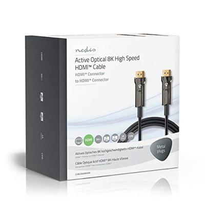 Ultra High Speed HDMI-Kabel | AOC | HDMI-Connector - HDMI-Connector | 30,0 m | Zwart Ultra High Speed HDMI-Kabel | AOC | HDMI-Connector - HDMI-Connector | 30,0 m | Zwart