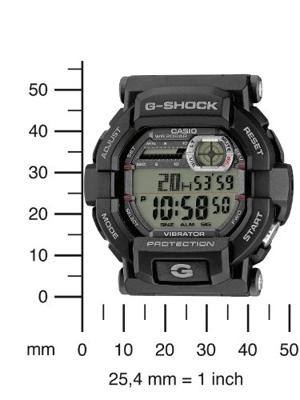 Casio G-Shock GD-350-1ER Zwart Heren horloge