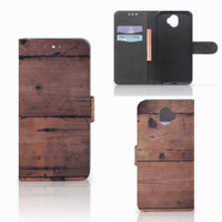 Wiko Wim Book Style Case Old Wood - thumbnail