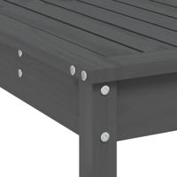 7-delige Tuinbarset massief grenenhout grijs - thumbnail