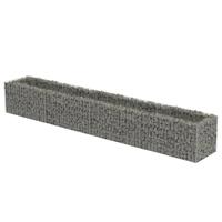 Gabion plantenbak verhoogd 360x50x50 cm gegalvaniseerd staal - thumbnail