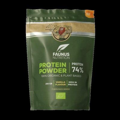 Faunus Nutrition Proteine gefermenteerd vanille bio 210 Gram